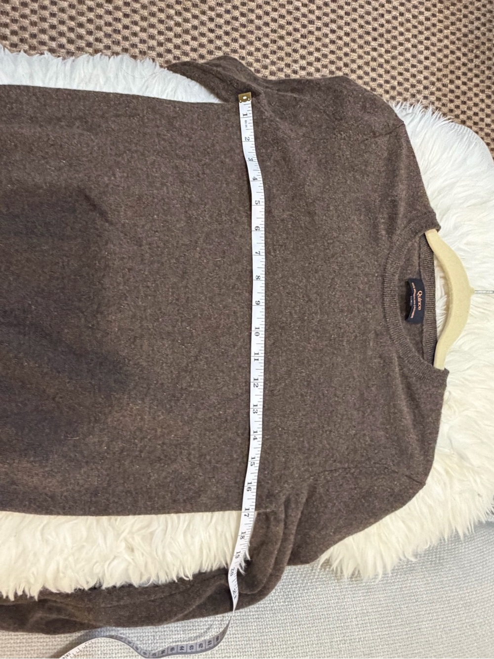Quince Mongolian Cashmere Classic Crewneck Women’s Sweater in Chocolate Brown S - Picture 8 of 11
